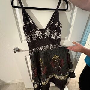 Bohemian Black and White Dress